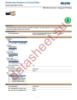 7881A 0081000 datasheet  